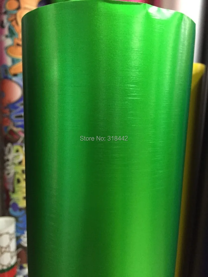 Новейшие зеленый матовый хром матовый виниловый металлическая щетка хром матовый зеленый наклейка с бесплатным пузырьков воздуха
