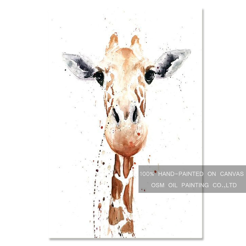 Peinture A L Huile Sur Toile Avec Girafe Animal Pur Peint A La Main Drole Pour Decoration De Couloir Aliexpress Peinture A L Huile Sur Toile Avec Girafe Animal Pur Peint A La Main Drole Pour Decoration De Couloir Aliexpress