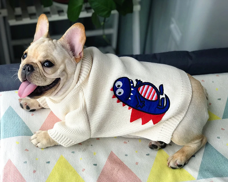 Dog Sweater Winter Pug Clothes French Bulldog Clothing Schnauzer Costume Knit Apparel Poodle Bichon Dog Clothing Pet Sweater