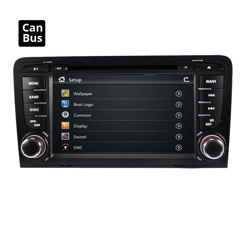 Sale 2 din Navi Car radio For Audi A3 2002-2011 car multimedia dvd player GPS Navigation stereo For Audi 8P A3 Autoradio 8P1 screen 5
