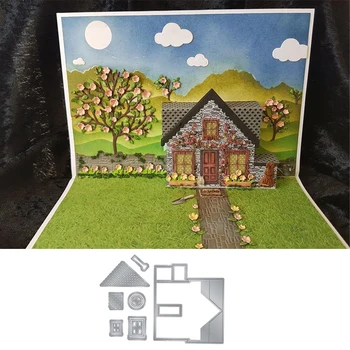 

Countryside House Sets Metal Cutting Dies For DIY Scrapbooking Embossing Papers Cards Making Decorative Crafts Supplies New 2019