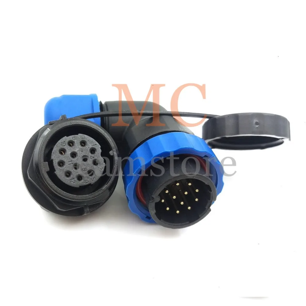 SD28 4pin waterproof connector IP68 Bulkhead aviation auto plug socket