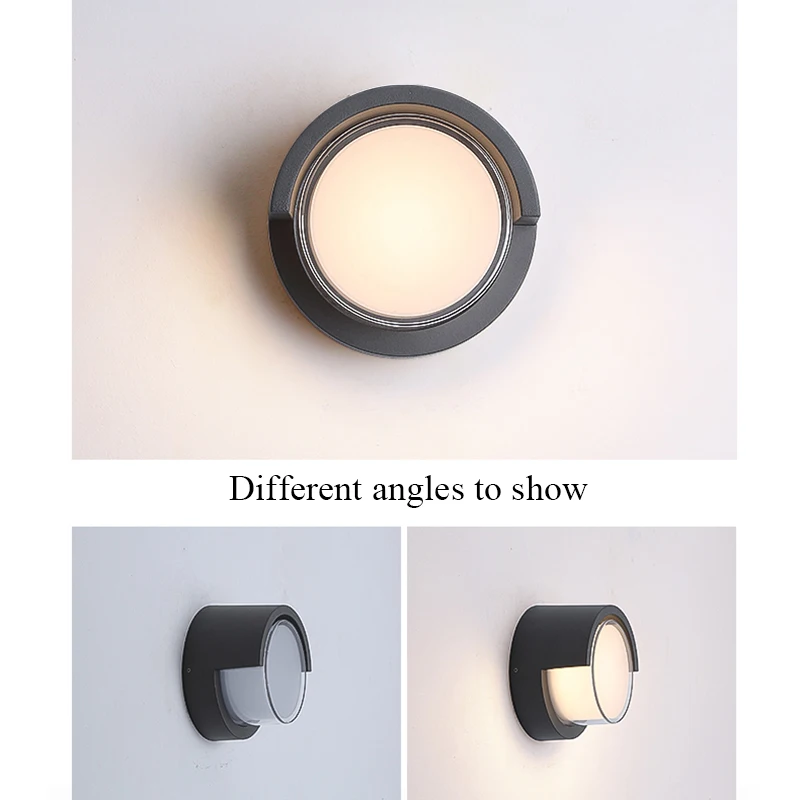 Lâmpadas de Parede ao ar Livre à Prova Água de Alumínio Conduzida da Parede Iluminação da Decoração Luz da Varanda Exterior Jardim Parque Parede Arandela Ip65 10w d' Luz 4 High Quality Luzes e Iluminação