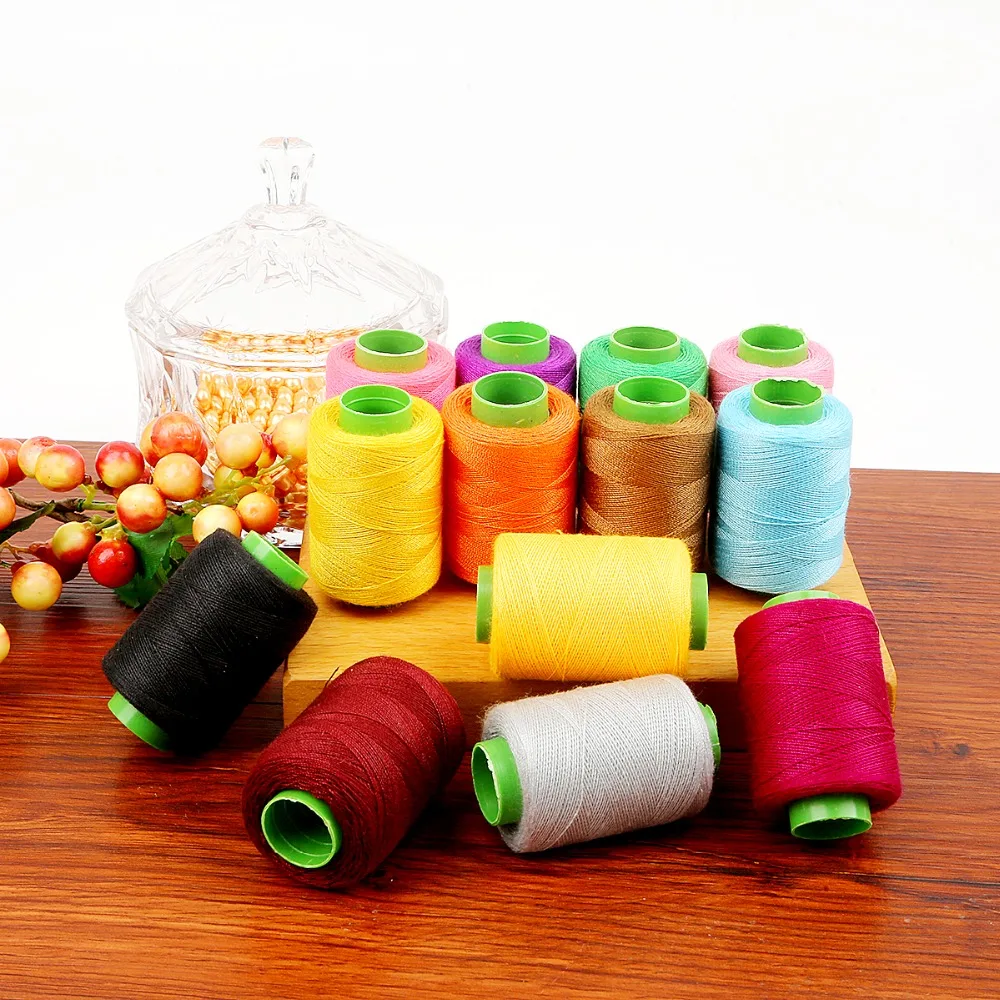 Швейная нить для машины, нить для вышивки, высокая прочность, ручная швейная нить, многоцветные хлопковые ремесленные нашивки, принадлежности для руля
