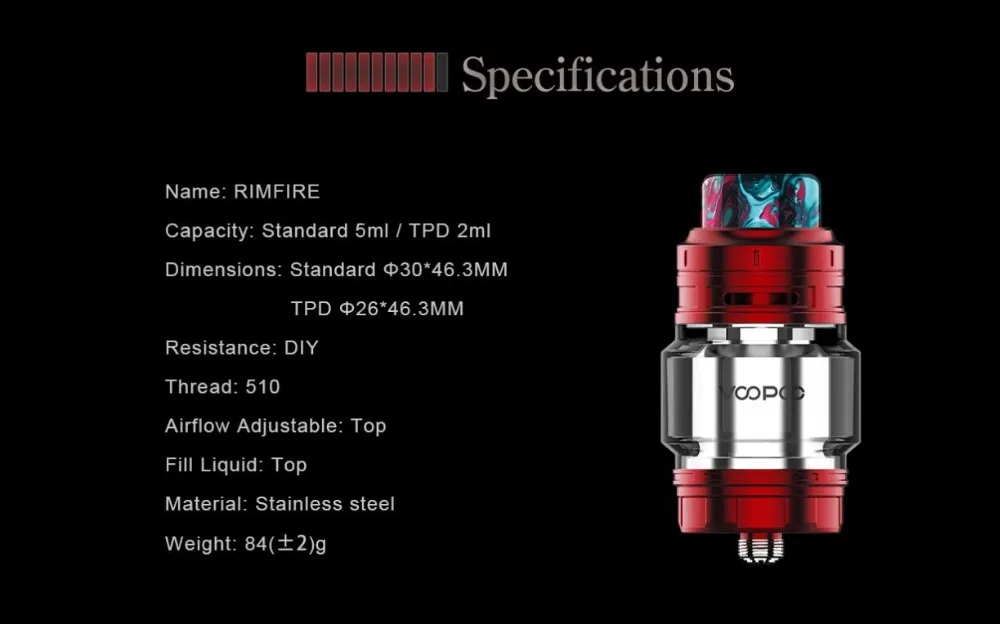 Voopoo Rimfire 30mm RTA-9