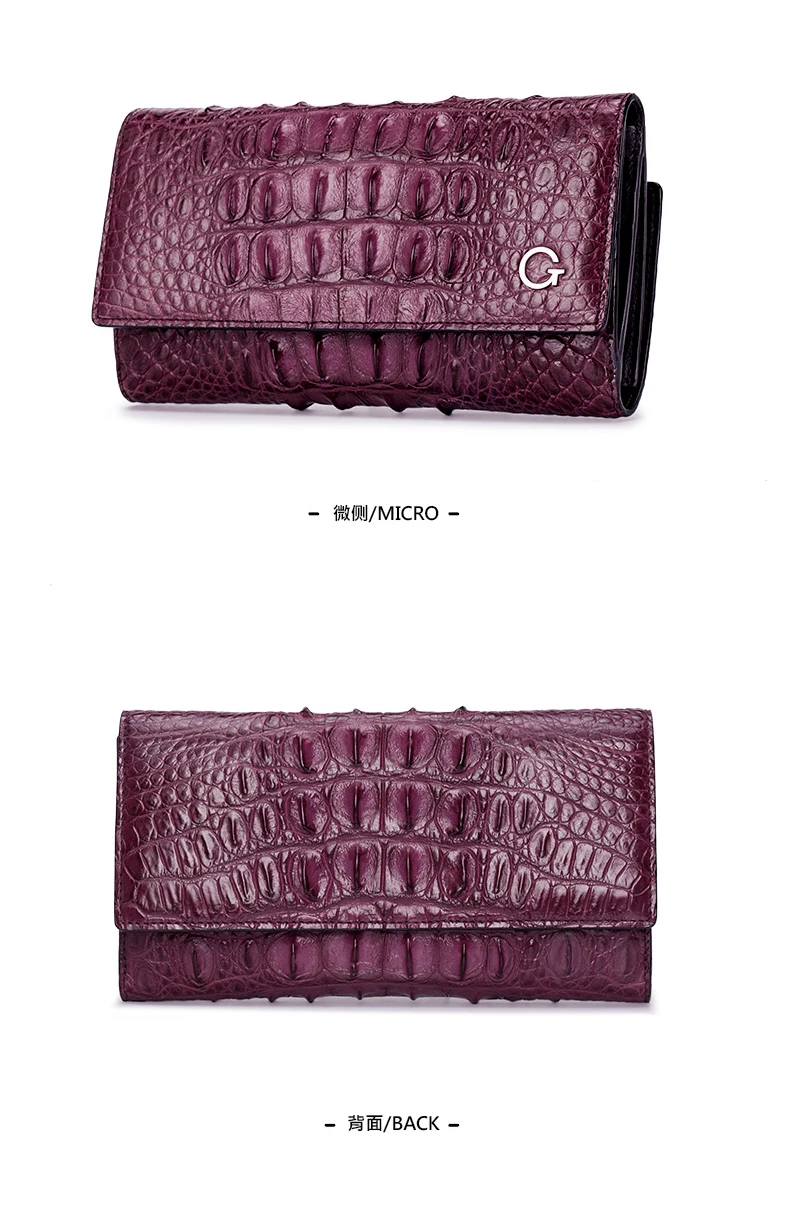 crocodile leather purse