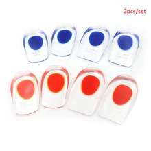 1 пара для мужчин и женщин силиконовая гелевая Подушечка для пяток стельки подошвы снимают боль в ногах защитные Шпоры поддержка башмак высокие супинаторы