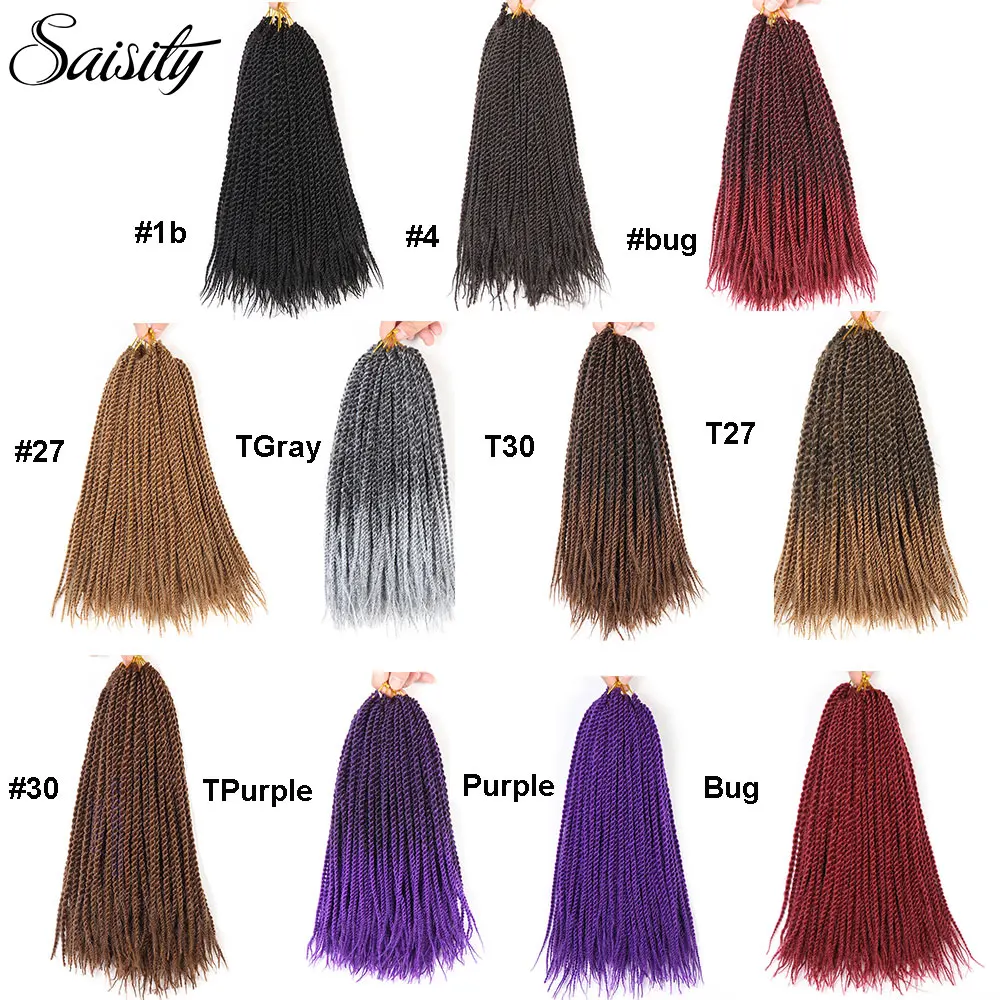 Вязанные крючком косички для волос senegaleset twist ombre синтетические наращивания