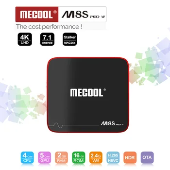 

Mecool M8S PRO W 2.4G Voice Control Android 7.1 TV Box support MA25X watch Italy UK USA German India Arabic