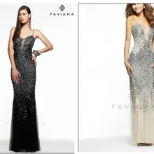 Женщины летнее платье vestido де феста formatura бисероплетение новая мода hot sexy кристалл длинные пром Платья