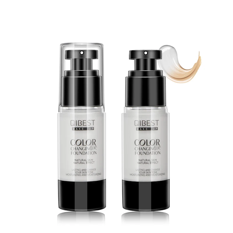 

New Brighten Skin Color Colour Changing Liquid Foundation Makeup Waterproof Base Nude Face Liquid Cover Lasting Conceal TSLM1
