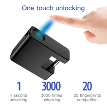 USB Перезаряжаемый умный замок отпечатков пальцев водонепроницаемый Противоугонный дверной багажный мешок замок для чемодана