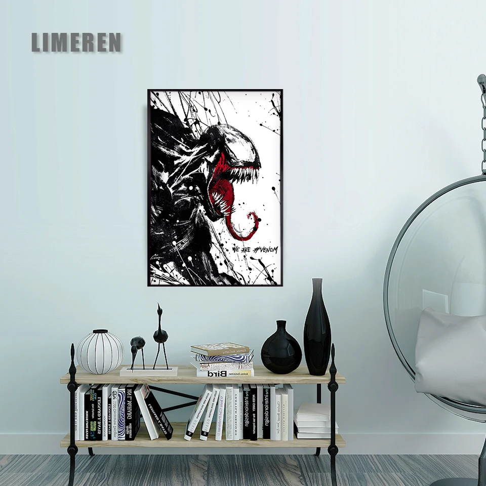 Фильм Печать холст Marvel плакат комиксы герой Веном плакаты и принты стены