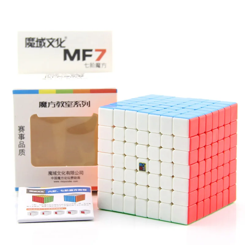 MoYu Mofangjiaoshi MF7 7x7 Волшебная головоломка кубик без наклеек 7x7x7 черная профессиональная соревновательная скоростная куб обучающий игрушка