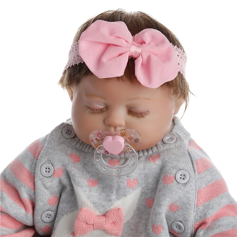 SanyDoll 22 дюйма 55 см хит продаж цельное Силиконовое детское красивое платье милая