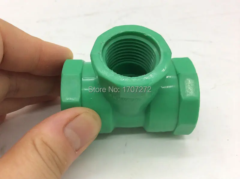 

free shipping PPR pipe fitting G1/2" female tee PPR Pipe fitting, plumbing PPR fittings, PPR three contact