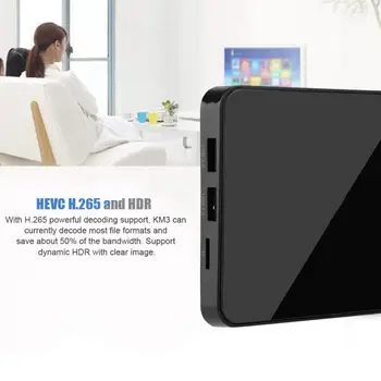 

KM3 S905X2 4+64G Dual WiFi+BT TV Set Top Box STB For Android 9.0 Voice Control EU Plug Smart Tv Android Smart Set Tv Box