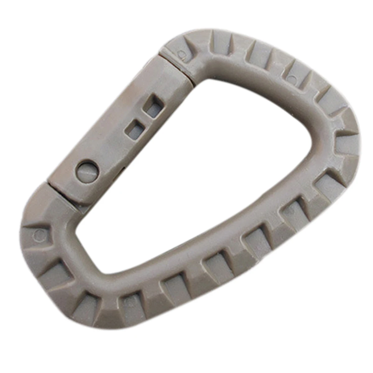 New 5 Pcs/ Lot Outdoor Camping Hiking Plastic D-Ring Carabiner Key Chain Clip Hook Buckle Travel Kits Random Color