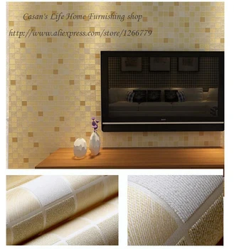 

Modern minimalist style Environmental non-woven fabric mosaic lattice wallpaper,hotel/KTV club/bathroom/living room wallpaper