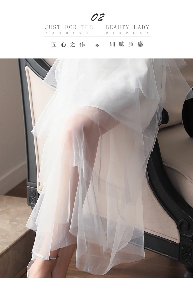 New Women Dress Casual Solid Patchwork Sashes Lady Dress Cascading Ruffle Ball Gown Temperamental Senior Elegance Clothes