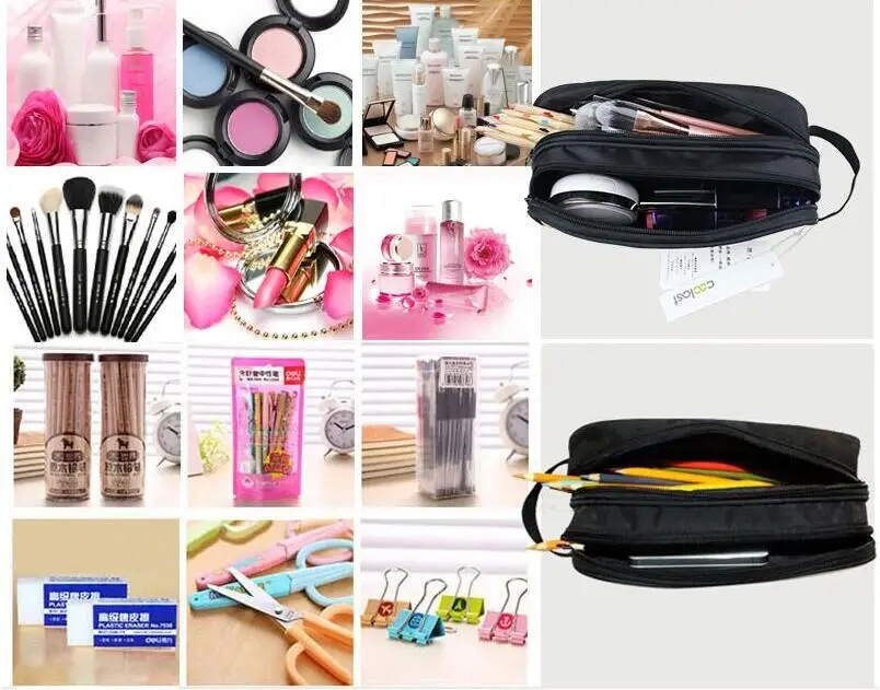 Мультяшный Единорог, женская косметичка, детская маленькая сумка, детский школьный чехол, функциональный мультяшный макияж, сумка-карандаш