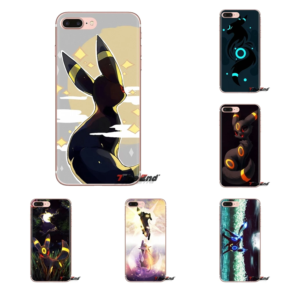 

For Xiaomi Redmi 4A S2 Note 3 3S 4 4X 5 Plus 6 7 6A Pro Pocophone F1 Soft Transparent Cover pokemon Glowing mystic shiny Umbreon