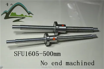

Cheap Rolled Ball screw 1605 C7 SFU1605 Length 500mm with single ballnut free shipping to Russia
