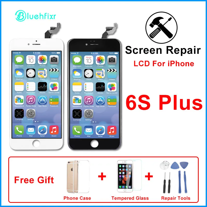 Без битых пикселей экран для iPhone 5S SE 6 6S Plus LCD с сенсорным экраном ремонт 7 8 ЖК