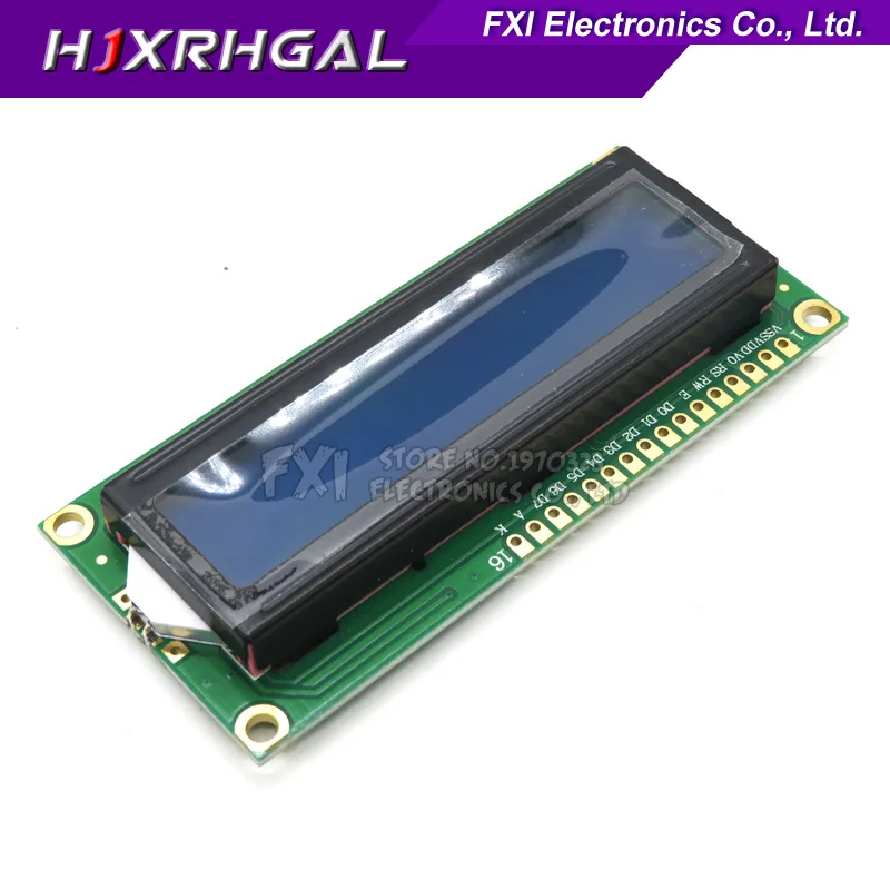 

1PCS LCD1602 1602 module Blue screen 16x2 Character LCD 1602 5V green screen and white code for arduino