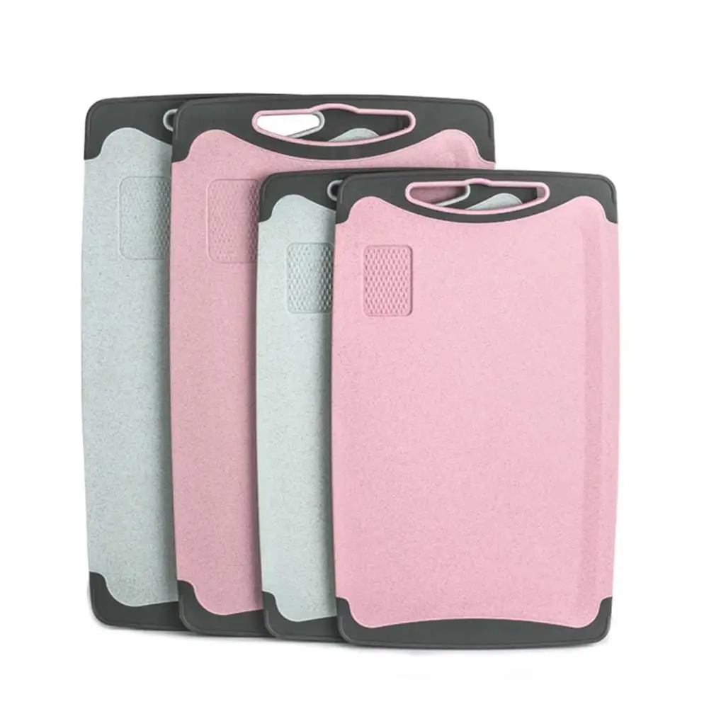 

Anti-skid Wheat Straw Chopping Block Meat Bread Cutting Board Household Kitchen Supply New