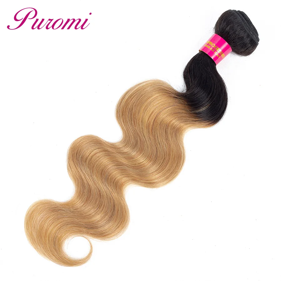 Puromi Hair Ombre Peruvian Body Wave 3 Bundles With Closure Free Part 1b/27 Ombre Human Hair Colored Bundles With Lace Closure Puromi Hair Ombre Peruvian Body Wave 3 Bundles With Closure Free Part 1b/27 Ombre Human Hair Colored Bundles With Lace Closure