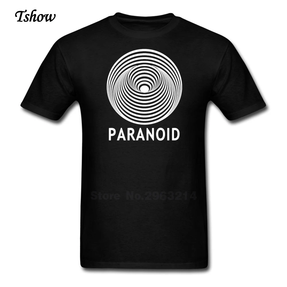 Paranoid Man Tshirt Leisure Summer Print Cotton Male Costume Round Neck Short Sleeve New Coming T-shirt Hot Selling Tee Boys | Мужская