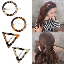 1 шт. модные крутые геометрические треугольные брызги чернилами заколки для волос леопардовая лягушка заколка для волос для женщин аксессуары для волос Инструменты