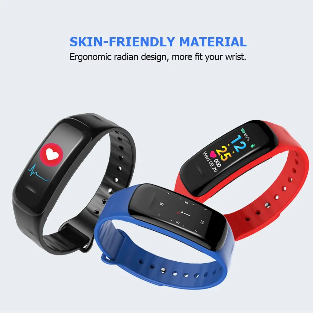 ADORARE C18 Smart Watch Women Men Color Screen Heart Rate Monitor Activity Fitness Tracker reloj inteligent Smart Bracelet Band