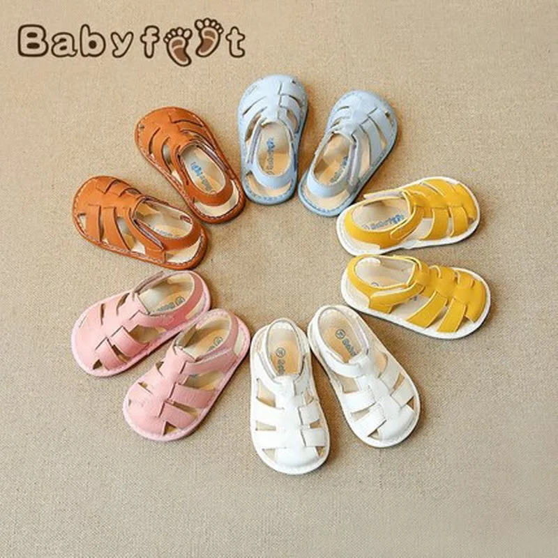 Babyfeet summer toddler shoes 0-2 year old Newborn baby boy children sandals Solid Genuine leather infant infantile boys shoes 2017 toddler infant baby boy shoes navy blue casual newborn boys sneaker soft sole girls shoes tenis menino