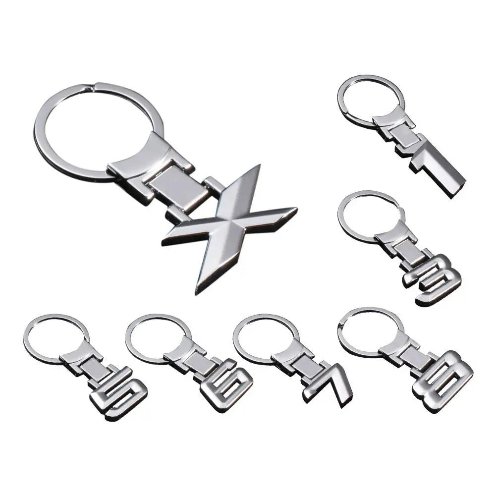 Creative Minimal Key Ring Digital Keychain Car Jewelry Pendant Accessories |