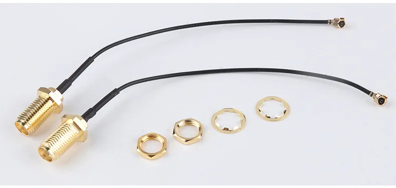50 pz/lotto di Estensione Cavo RF Connettore RP SMA Martinetti A uFL/IPX/IPEX RF Adattatore Femmina Cavo a Spirale 1.13 millimetri per la CONNESSIONE WIFI/GSM/GPS 10 CENTIMETRI