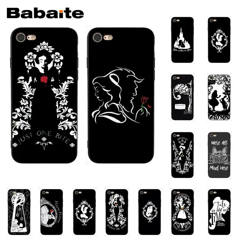 

Babaite Snow White Cinderella Beauty and the Beast Soft Silicone Phone Case for iPhone 8 7 6 6S Plus X XS MAX 5 5S SE XR 10 Case