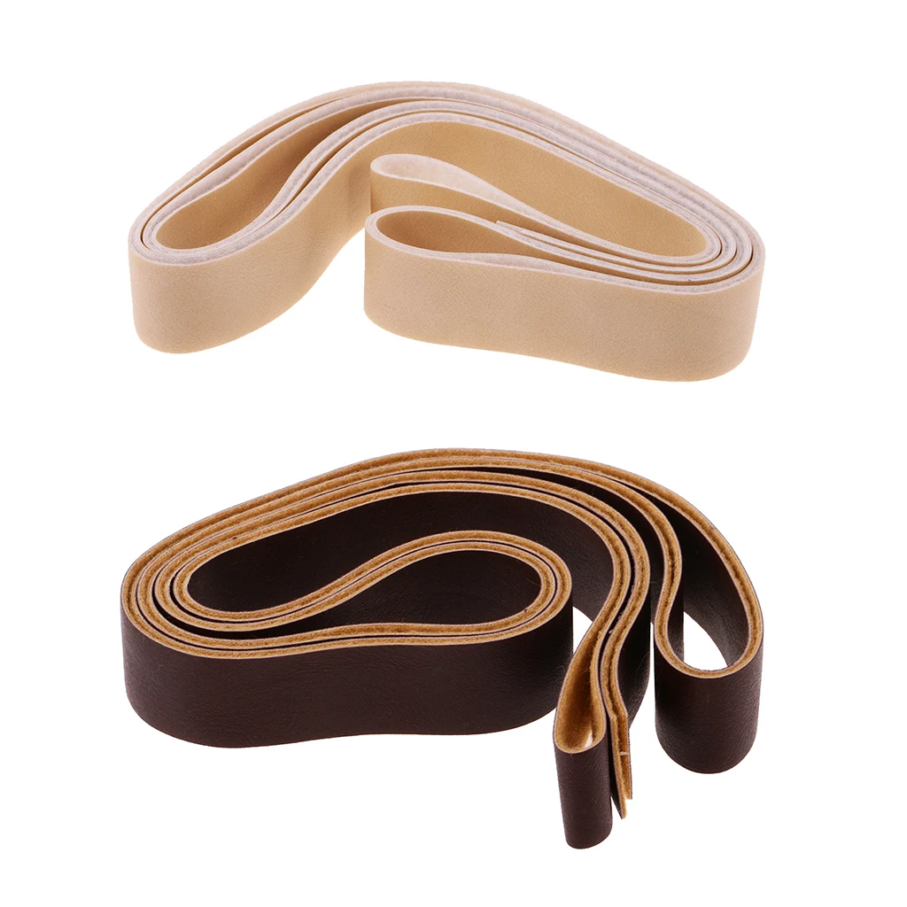 2 Rolls of 10m DIY PU Leather Straps Wide Strips Handbag Belt Making Accessories