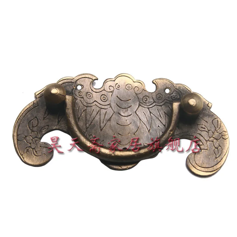 

[Haotian vegetarian] special! Antique Bronze * Ming and Qing furniture accessories copper handle HTD-031