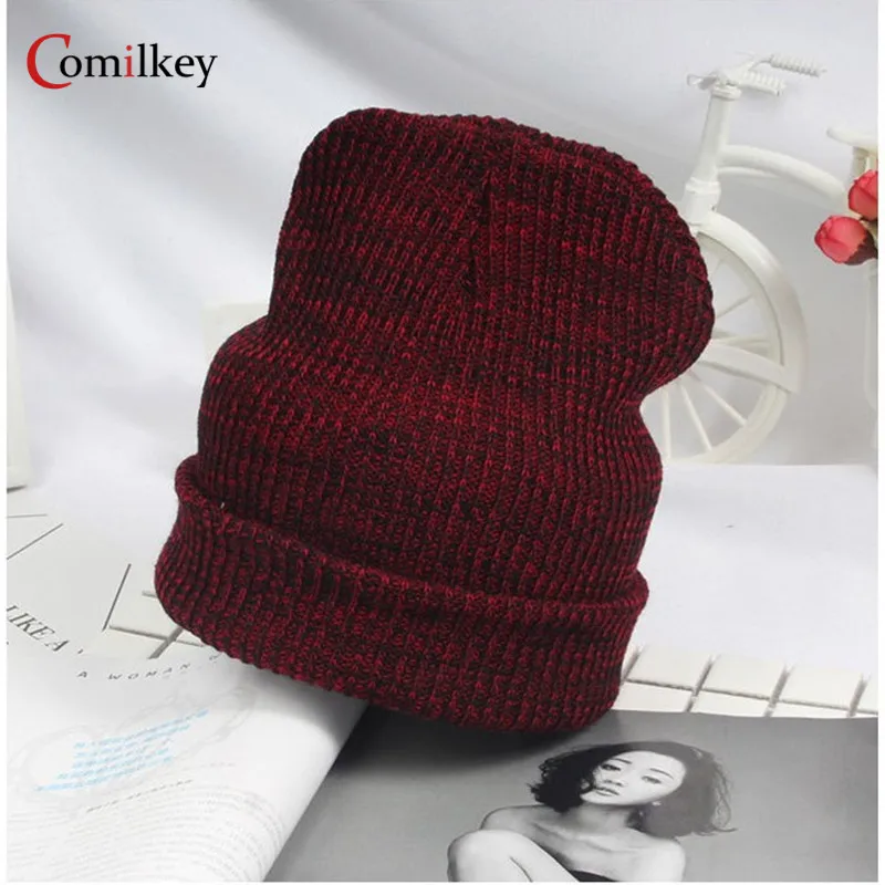 

New Design Fashion Skull Beanies style wool knit hat hip hop Warm cap Unisex