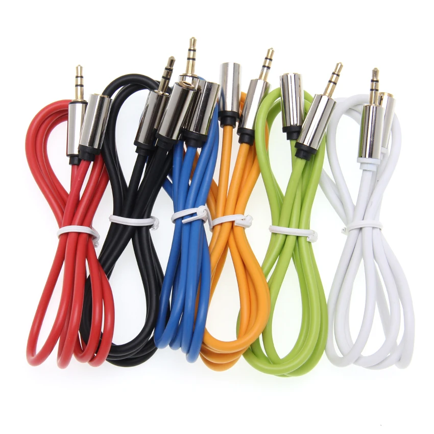 100pcs Jack 3 5mm Audio Extension Cable Male to Female TPE good qty Aux Cable Headphone extend Cables For Computer Phone