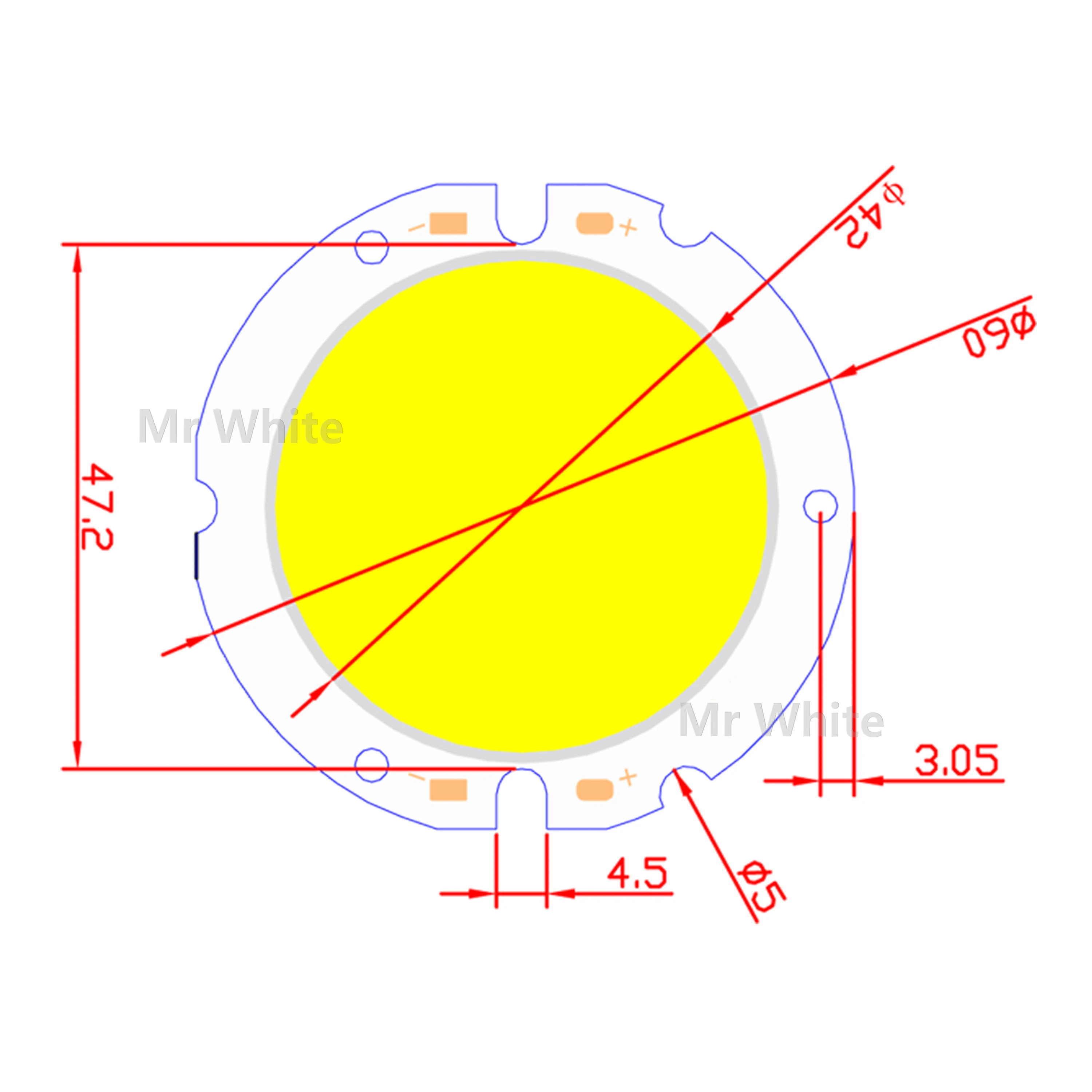 Фото Чипы epistar, 1 шт., 5 шт., 10 шт., 10 Вт, 15 Вт, 20 Вт, 30 Вт, светодиодный модуль источника света №4
