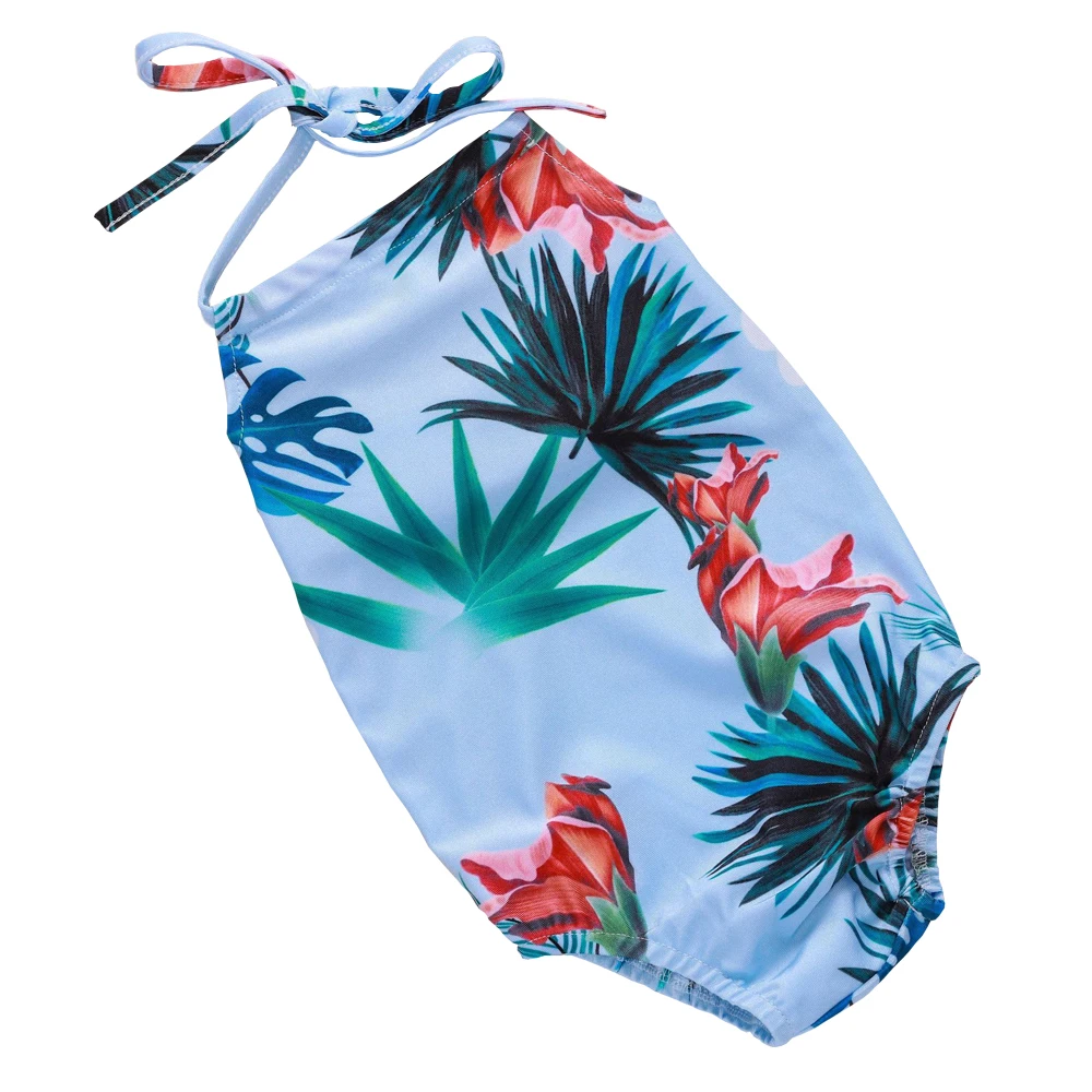 

Tiny Cottons Summer 2018 Summer Rompers Kids Bathing Suits Babygirl Clothes Baby Clothes Jumpsuit Weed Clothing Belt Floral