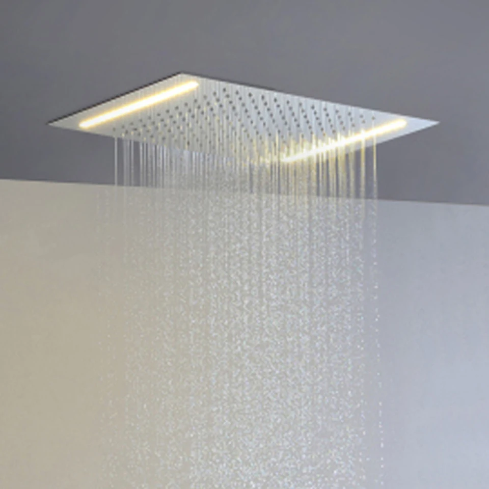Contemporary Rain And Waterfall Shower Head 110V~220V Alternating Current Colorful LED Bathroom Top Shower Set L-50X36P Contemporary Rain And Waterfall Shower Head 110V~220V Alternating Current Colorful LED Bathroom Top Shower Set L-50X36P