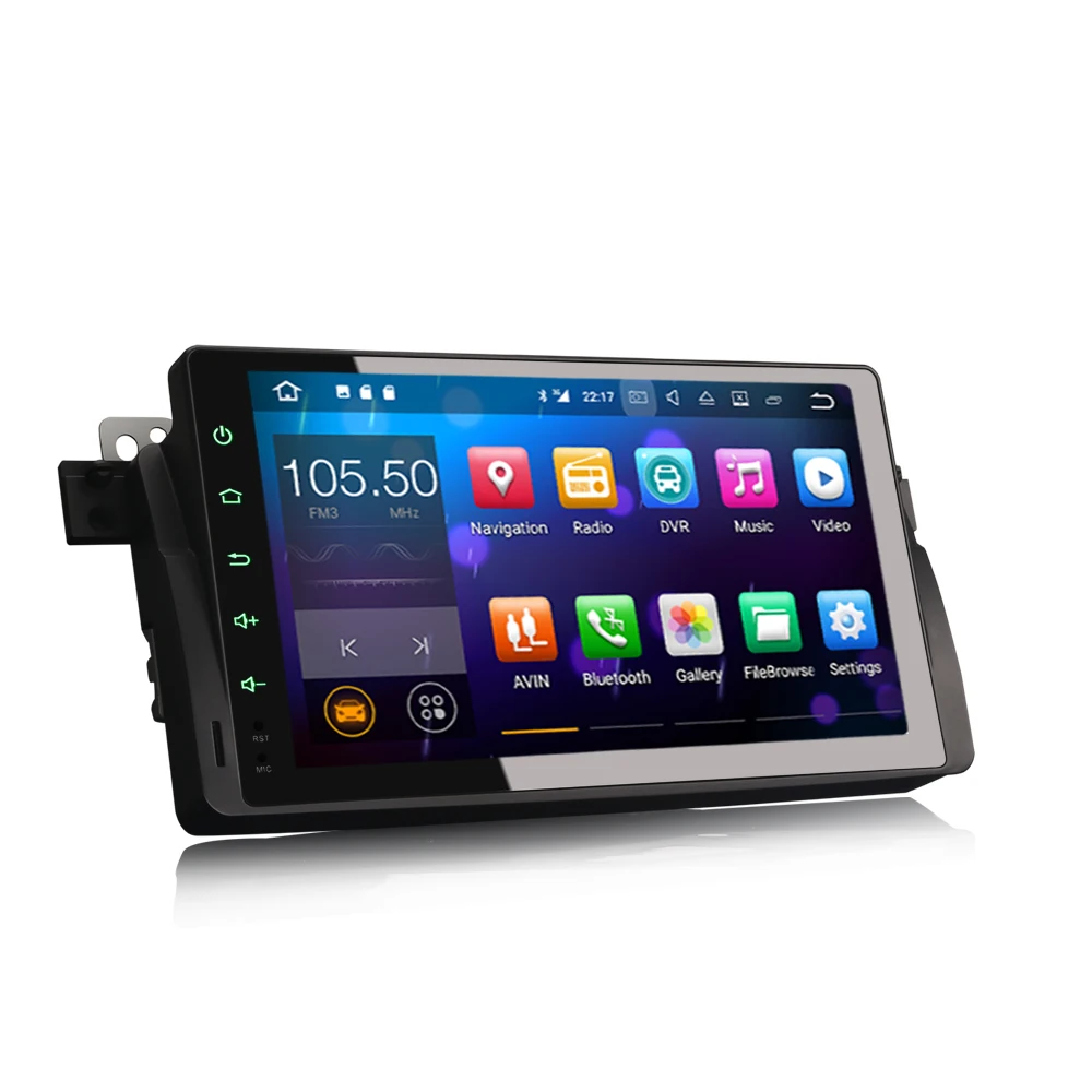 For BMW E46 75 HD Android 7.1 Car GPS Radio Stereo Vedio Wifi Bluetooth DVR DAB