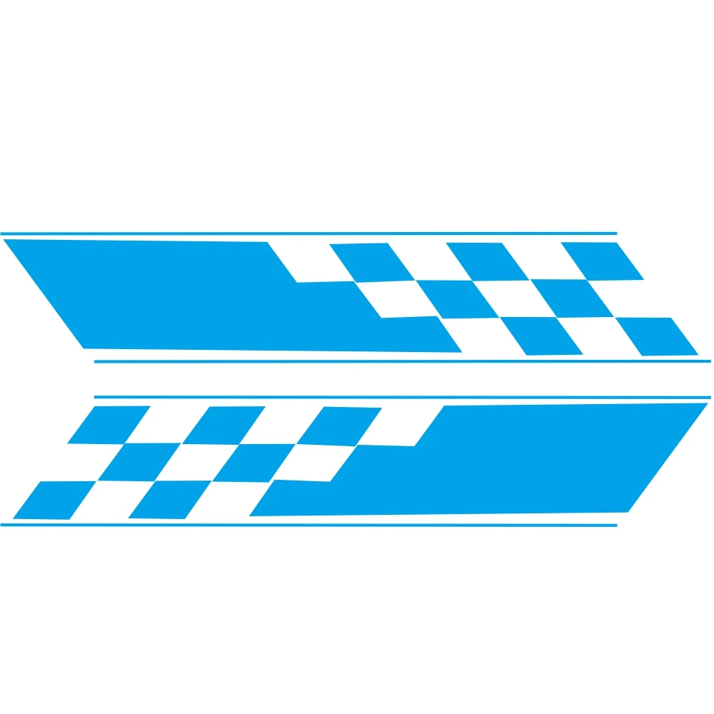 

BK Material Racing Style Fashion Both Sides Car Sticker Car Decoration Anti-Fouling Waterproof Sunscreen 130*24cm 130g