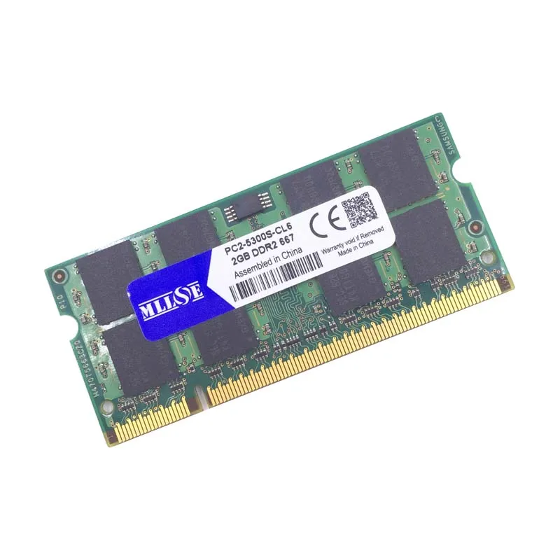 MLLSE 1 Гб 2 ГБ 4 ddr2 667 МГц pc2 5300 sodimm ноутбук ram so dimm оперативная память sdram|memoria ddr2|memoria