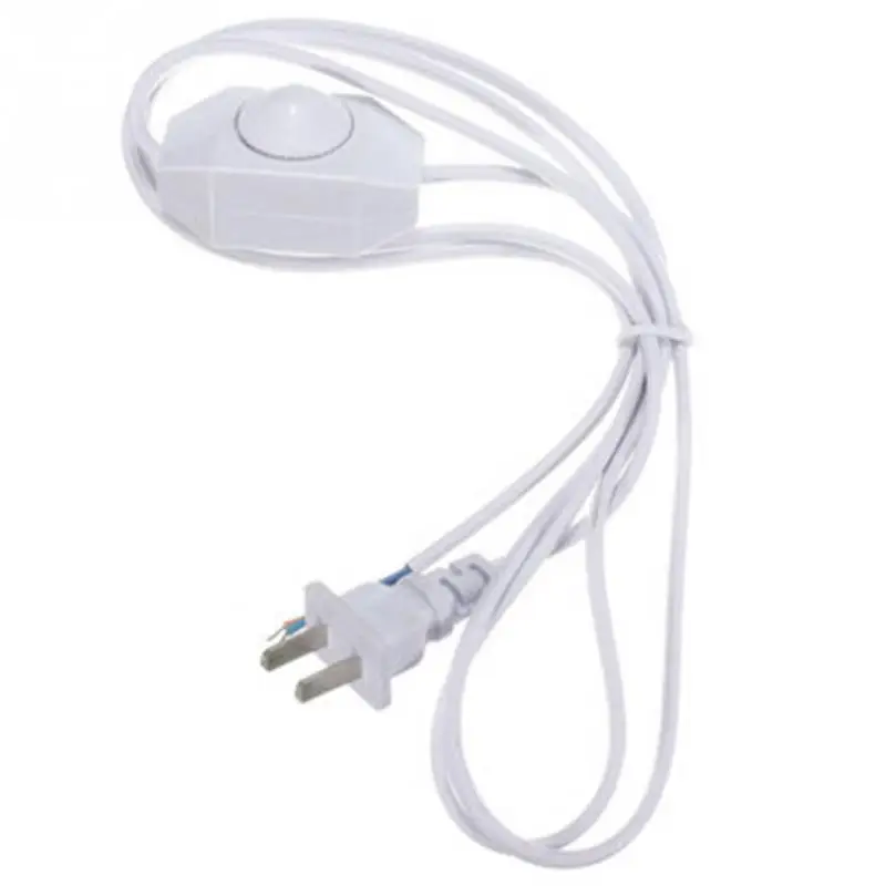 

1.8M US Plug 110-220V White Black No Polarity AWG Switch Dimming Cable Light Modulator Lamp Line Dimmer