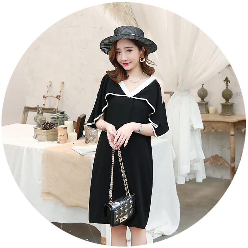 

Summer Chiffon Cloak Maternity Dresses For Pregnant Women Clothes V-neck Elegant Pregnancy Dress Maternity Pregnant Vestidos